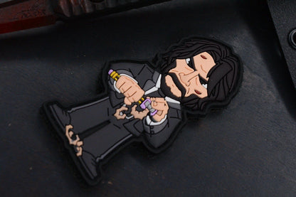 NEW Half Face Blades Cardiac Spike G-10 Coated Dagger w/John Wick Bead & Patch