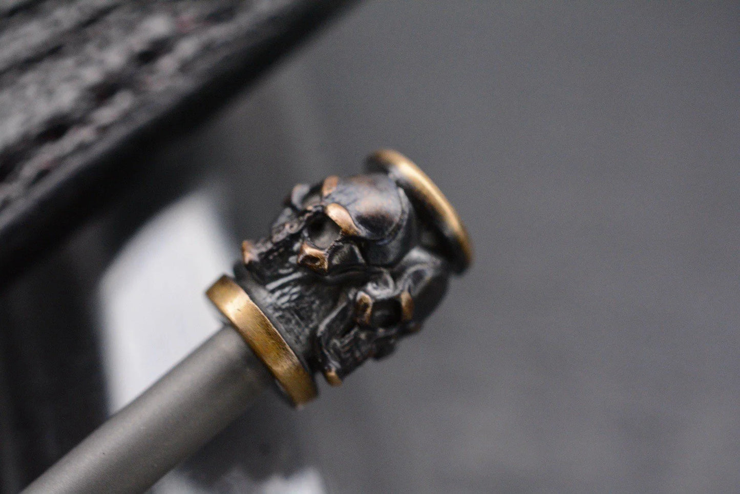 Custom Bastanelli Spike Ti/2 Saints Brze Skull Hdle w/Robertson Sheath SOLD OUT