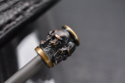 Custom Bastanelli Spike Ti/2 Saints Brze Skull Hdle w/Robertson Sheath SOLD OUT