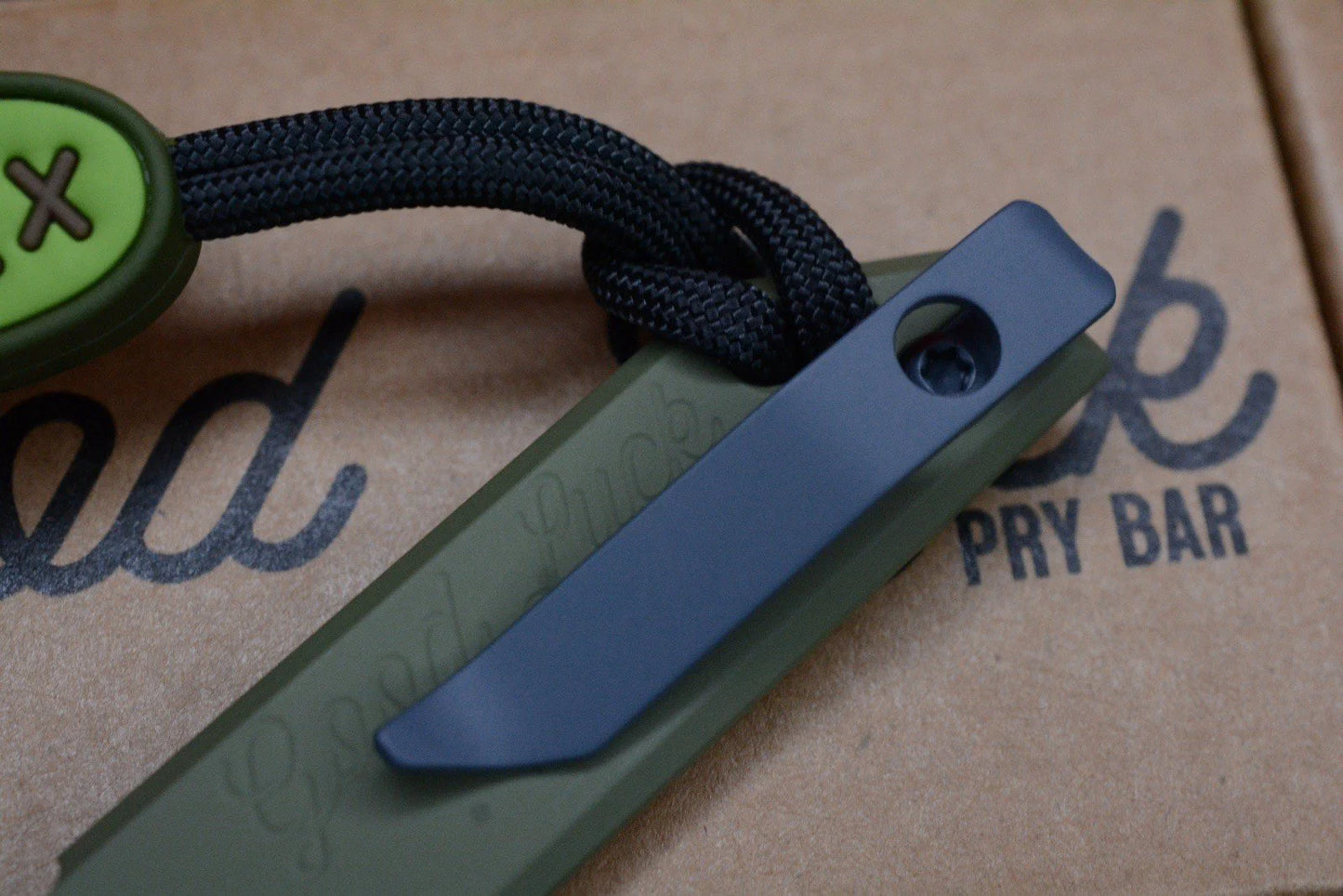 NEW OEGEDC x BladeHQ Good Luck Pry OD Green Cerakote Ti w/ Wkrmn Ghost Bead