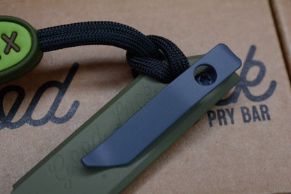 NEW OEGEDC x BladeHQ Good Luck Pry OD Green Cerakote Ti w/ Wkrmn Ghost Bead