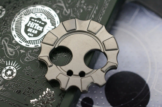 New HiTex x Playge Skall Bead Blasted Titanium Poker Chip