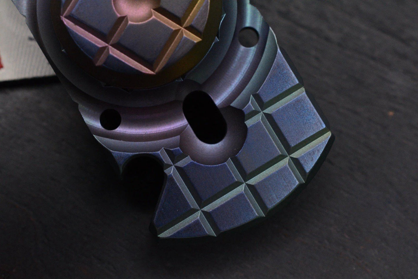 NEW Monkey Edge x Steve Ryan Orbital Frag Bottle Opener Oil Slick Ano w/ME Patch