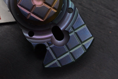 NEW Monkey Edge x Steve Ryan Orbital Frag Bottle Opener Oil Slick Ano w/ME Patch