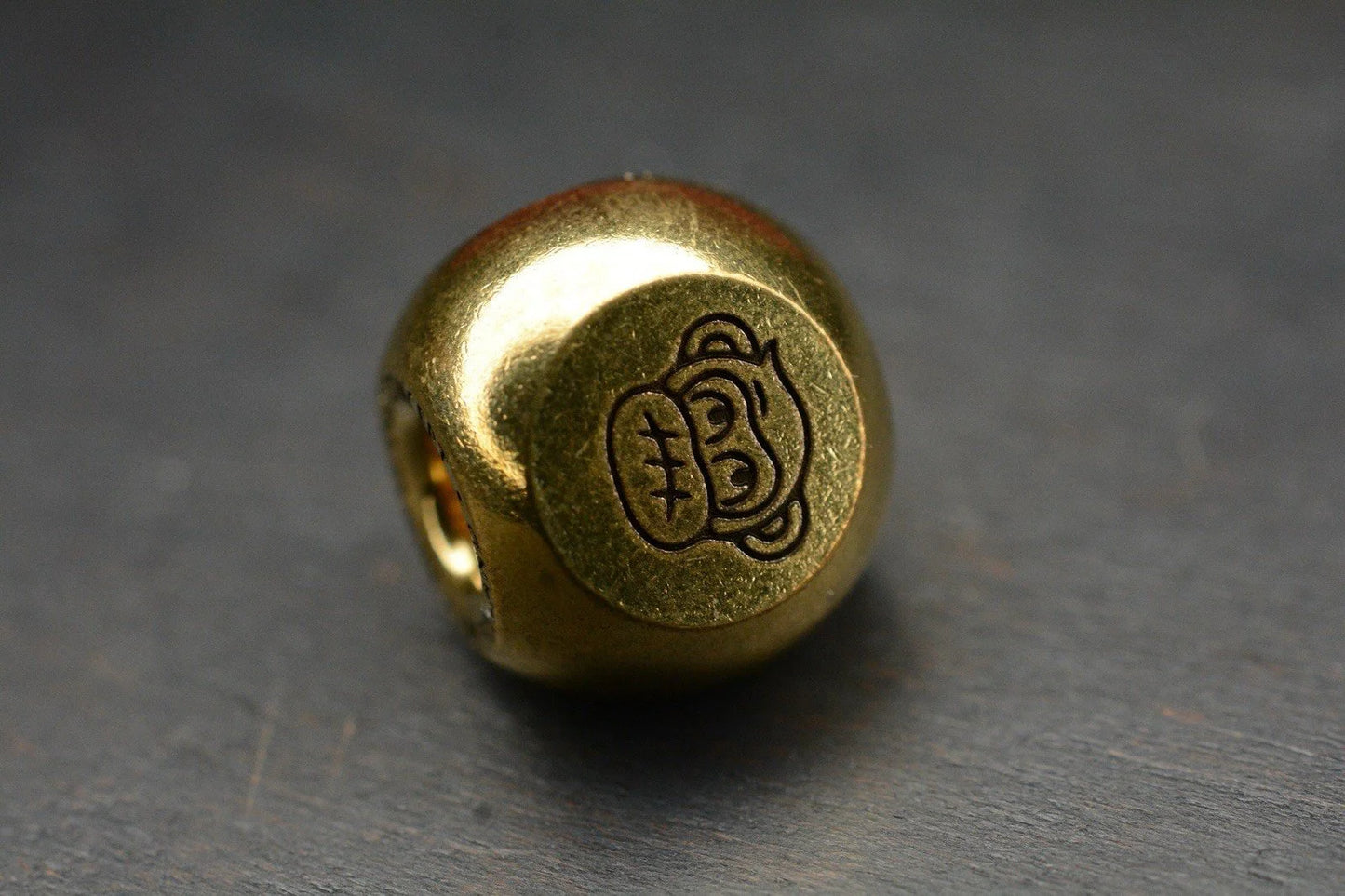 NEW Audacious Concepts “Three Wise Monkeys” Satin Brass Bead