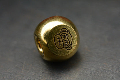 NEW Audacious Concepts “Three Wise Monkeys” Satin Brass Bead
