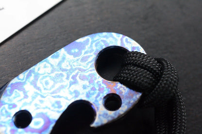 RARE JW Knife & Tool Timascus Pry Opener w/ B/W Wkrmn Ghost