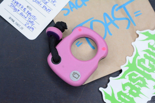 NEW PNW Toast Fresh & Fruity Pink/Purple/Black G-10 w/ Hyperglow Pins & Bead 2/9