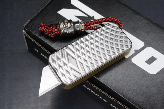 RARE Rivery MFG Zero Ti & Brass Diamond Scale w/ Custom Poison Bead