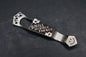 RARE Steel Flame x Ti2 Design 3-Hole Smile Mother F’er Clip Polished - Black