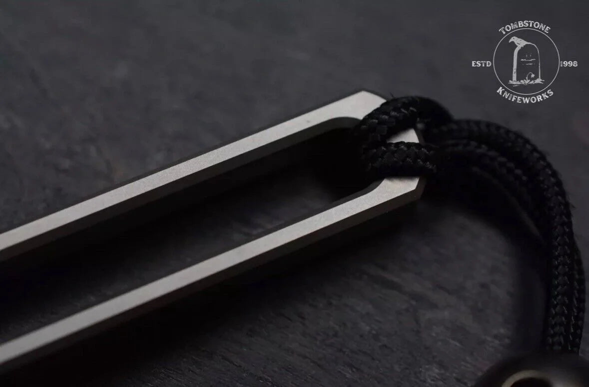 NEW Pharaoh Arrowhead Pry Bar Matte Ti V2 3.5” w/ COA & Skull Bead Re NGMCo