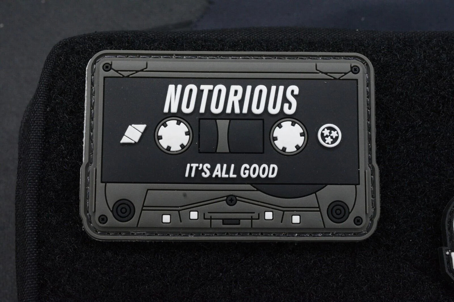 Notorious EDC “All Good” Pouch BLACKED OUT w/ EXC Mixtape & Cart Sniped Patches