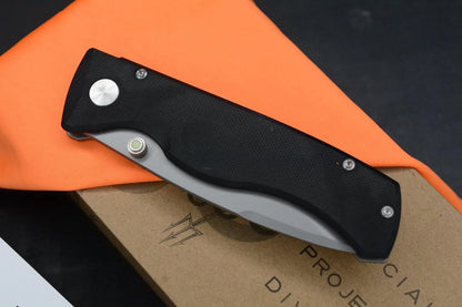 RARE NEW Prometheus x WOE Birdwatcher Topo Ti SPD ED - Black Micarta/ Magnacut