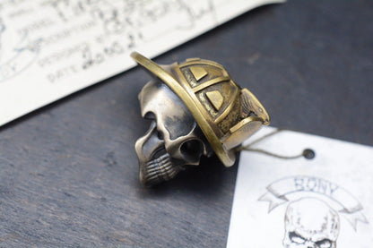 NEW Bony Buddy Fire Fighter 2 Full Bronze Skull Custom Re Playge JRW Prometheus