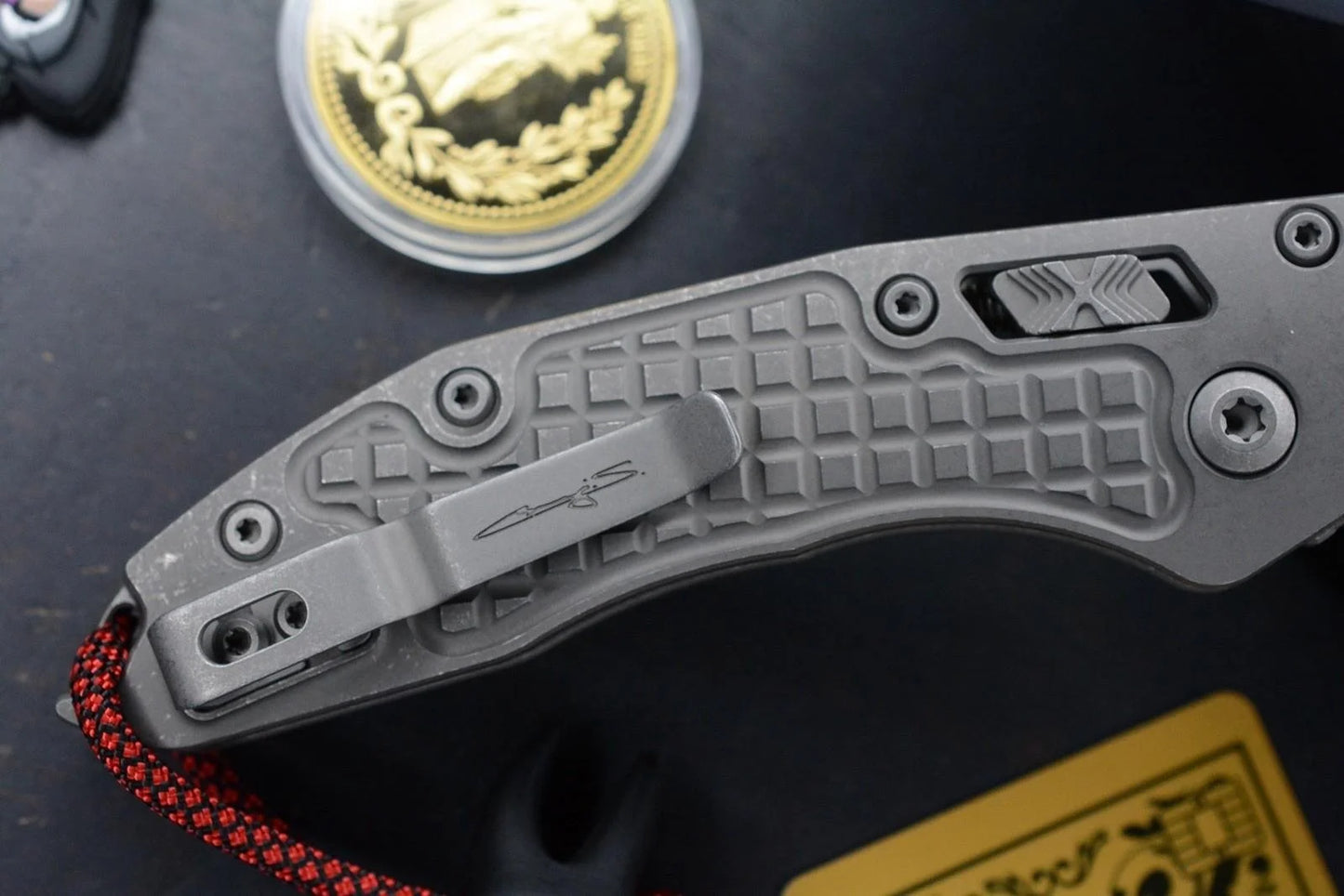 NEW Microtech Manual Stitch Marfione Select - Full Ti/ Frag w/ DF Molar + More