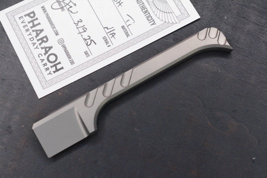 RARE Pharaoh EDC Khopesh Ti Pry Bar Box Cutter w/ COA