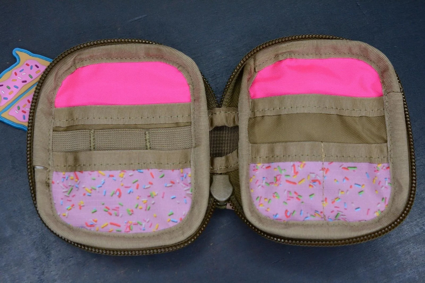 NEW Garage Built Mighty + Pouch Ltd Ed Dessert Warrior w/ Patch & Donut Beads