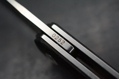 NEW Boker x Burnley Kwaiken Air Titan Hairline Finish Carbon Fiber Scale SN 252