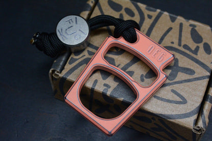 NEW OEGEDC Keystone Lite Ti Peach Cerakote  Bottle Opener BS EXCw/F**k Face Bead