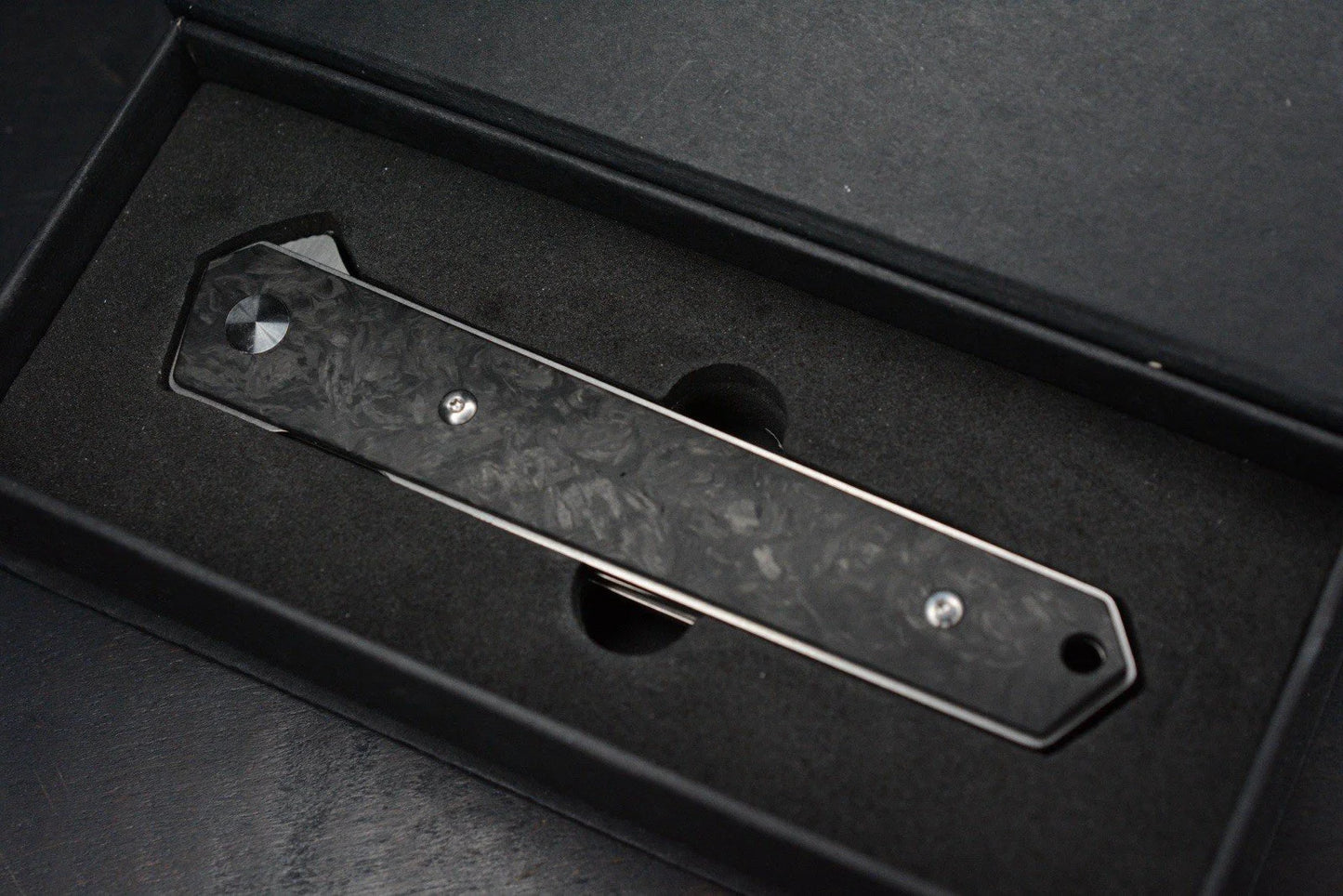 NEW Boker x Burnley Kwaiken Air Titan Hairline Finish Carbon Fiber Scale SN 252