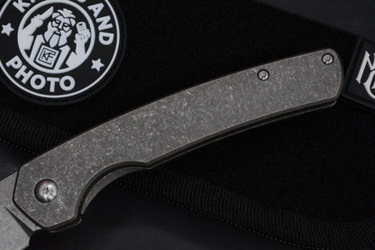 NEW Monterey Bay Knives Kain XL - Smooth Stonewashed TI / S90V USA w/ CKF Patch