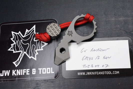 RARE JW Knife & Tool Bandicoot G5 SW Ti Bottle Pry w/ Homage Curator Bead