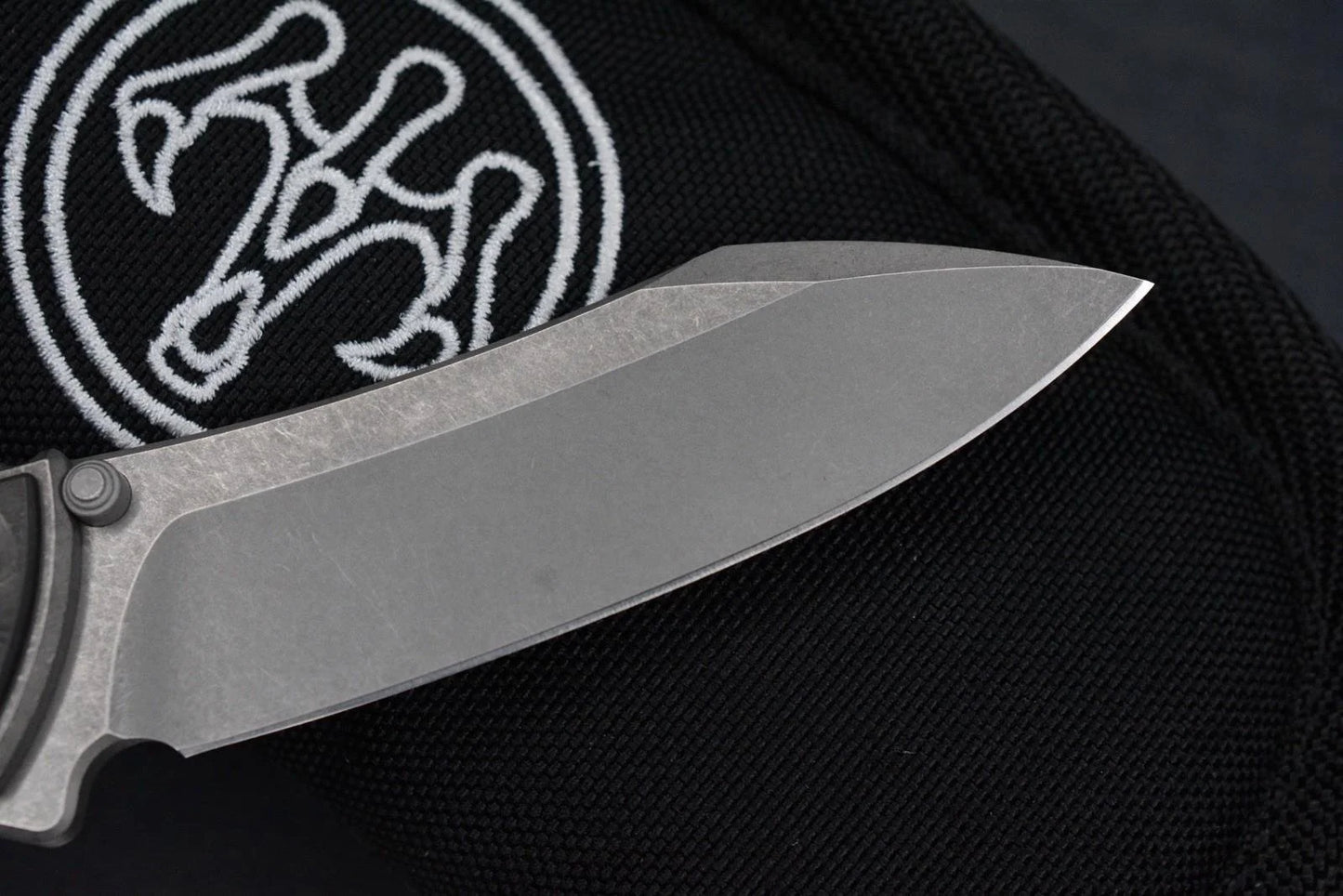 RARE G&G Hawk Talon M390 Ti Carbon Inlay Black Dunes w/ Playge Bead & Ozzy Coin