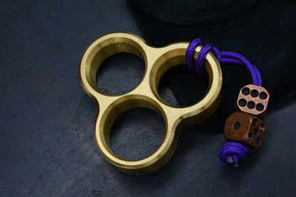 RARE Delicious Fist Fisthawk 3-Way Brass Bottle Opener w/ 2x Custom Dice Beads