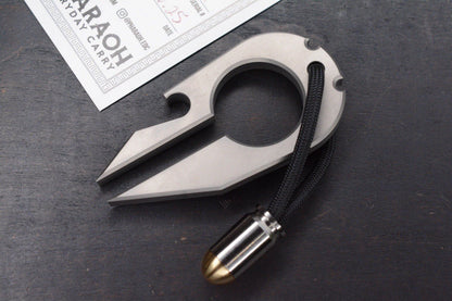 NEW Pharaoh EDC Spartan Arrowhead Ti B/O w/ Bullet Bead Re PDW Prometheus