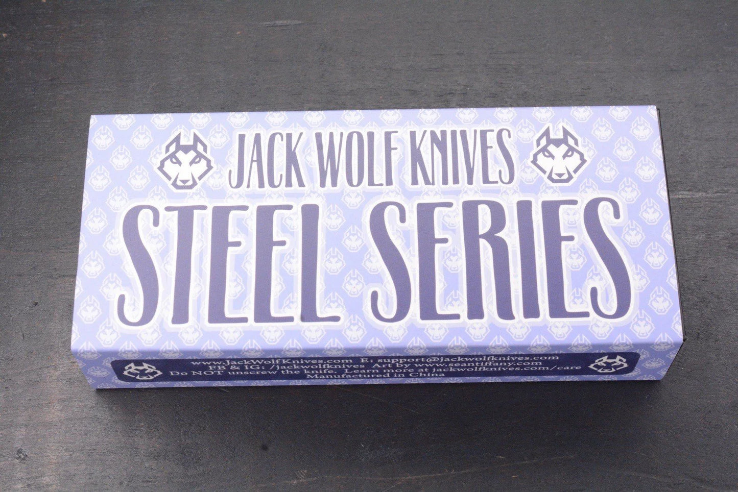 NEW Jack Wolf K9 Jack Steel Series Yellow Jigged Bone Satin Blade