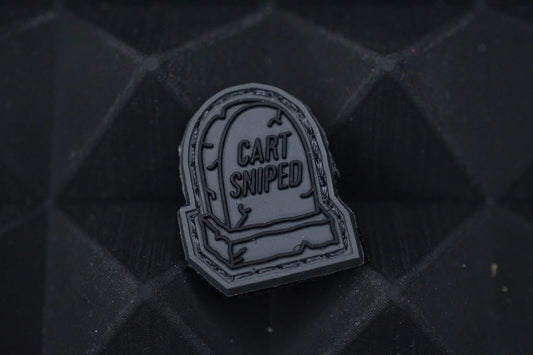 New Notorious EDC “Cart Sniped” Black/Grey  RE Patch 1x1” SOLD OUT