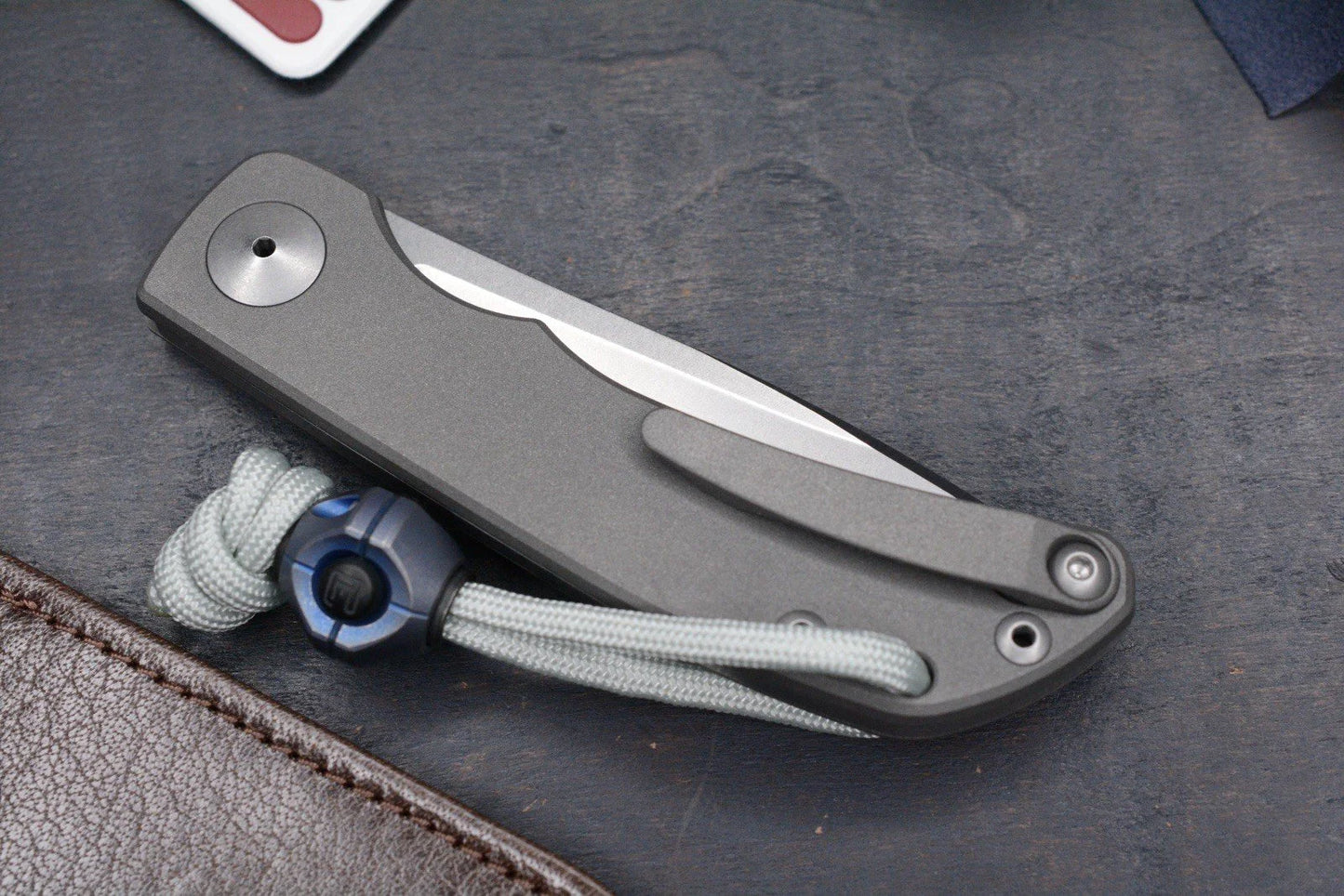 RARE++ Chris Reeve Impinda Slip Joint Ti S35VN w/ CRK Pouch, Patch & CKF Bead