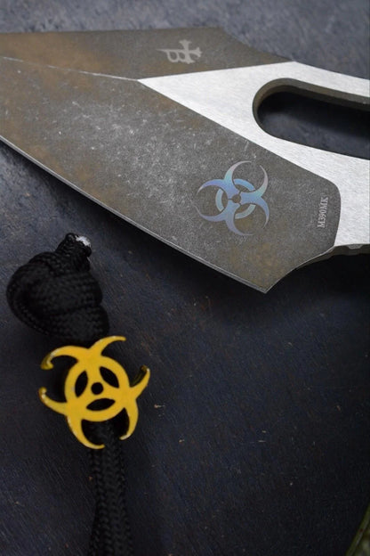 RARE Microtech Stitch-Ram-Lok Outbreak Sig Series w/ Fallout Poker Set & Bead