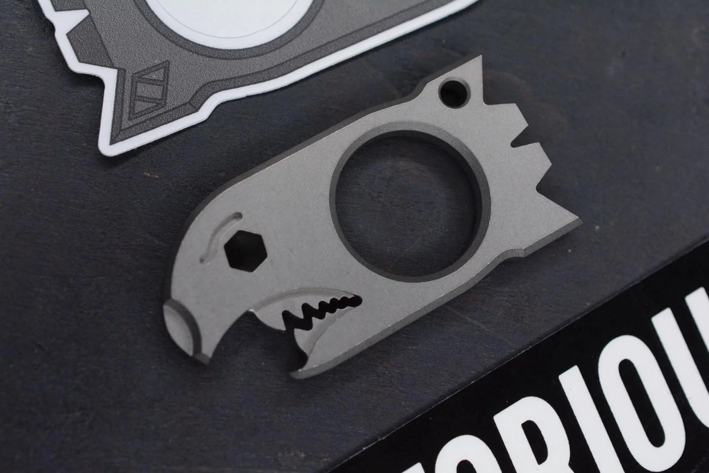 NEW Notorious EDC “Baby Bomb” Stonewashed Grade 5 Ti - 3/4 Scale Beer Bomb