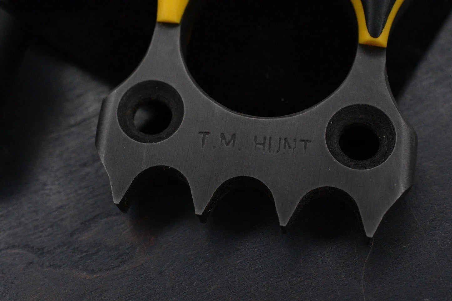 RARE TM Hunt Ring Pop Caution Tape Bottle Opener w/ Rare Poison Bead USA MADE