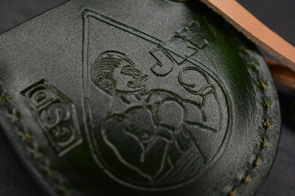 NEW JRW Judge Seigahai Pattern Blackened w/ Green JRW Leather Sheath