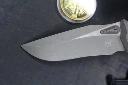 NEW Microtech Marfione Selects Amphibian Ti Handle Frag Pattern w/ Playge & COA