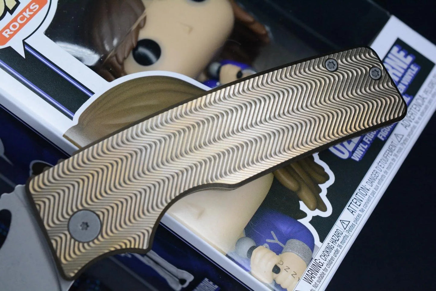 NEW Oz Machine Co Roosevelt XL Bronze Zig Zag Mill - Vanax Blade Ozzy Pop Vinyl