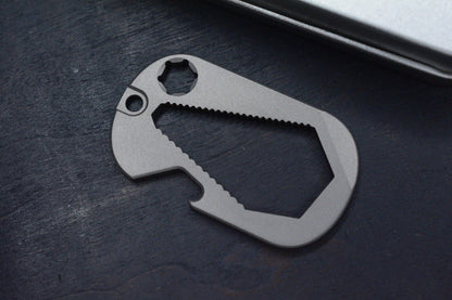 NEW Prometheus Design Werx Dog Tag Tool Standard Issue Titanium Bottle Opener