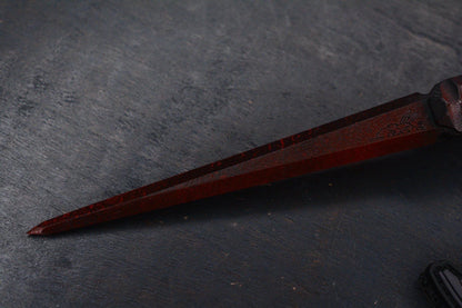 NEW Half Face Blades Cardiac Spike G-10 Coated Dagger w/John Wick Bead & Patch