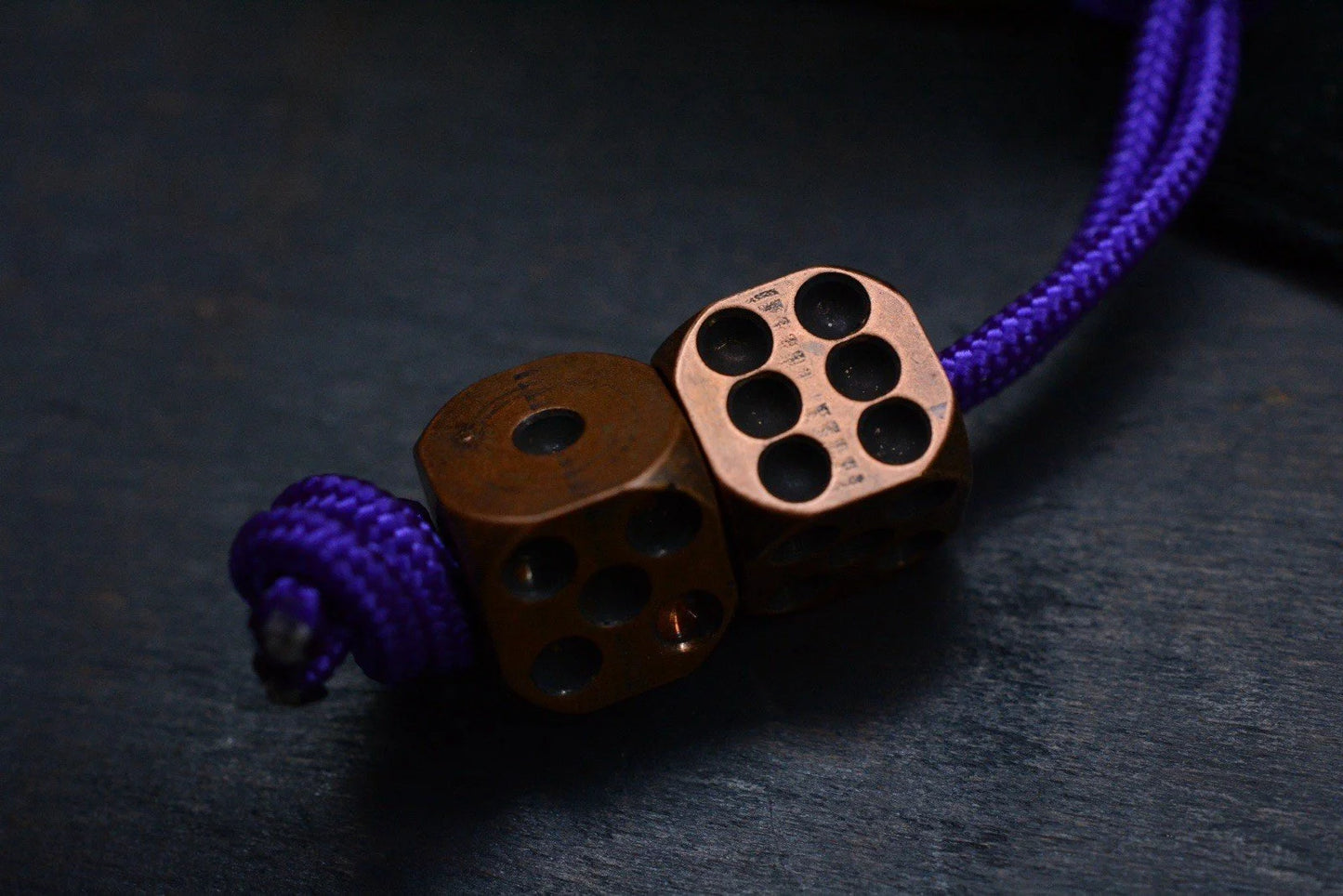 RARE Delicious Fist Fisthawk 3-Way Brass Bottle Opener w/ 2x Custom Dice Beads