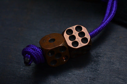 RARE Delicious Fist Fisthawk 3-Way Brass Bottle Opener w/ 2x Custom Dice Beads