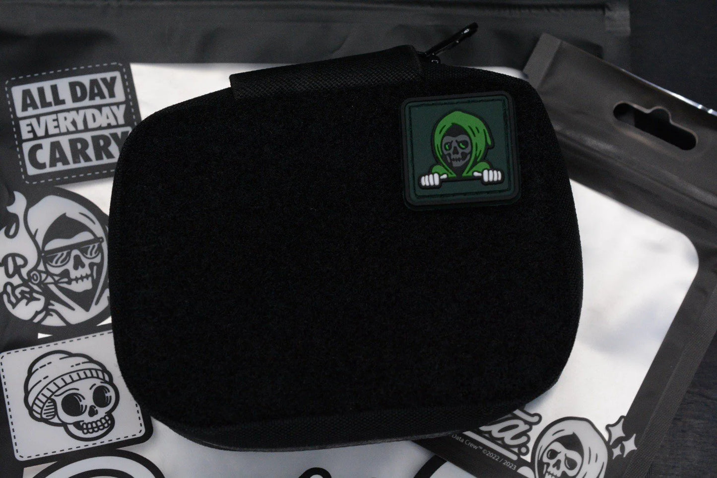 NEW Data Crew What-a-Junior VX Army Green Pouch w/ Reaper Ranger Eye Patch