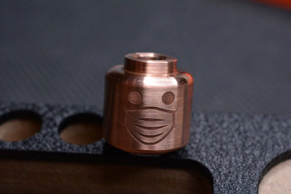 NEW Lego Man Plague Bead (Large - 3/4in) Brass pairs w/ JRW, Koch, NGMCo, Borka