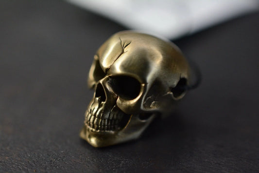 NEW Bony Buddy Skull Large Bronze Bead w/ COA Discontinued Rare