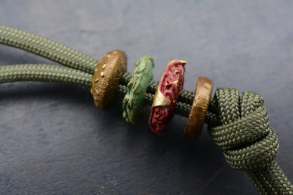 NEW Custom 4-Piece Ti Hamburger Beads 2x Buns, Lettuce & Burger Re JRW NGMCo