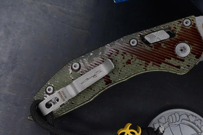 RARE Microtech Stitch-Ram-Lok Outbreak Sig Series w/ Fallout Poker Set & Bead