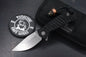 NEW Custom Knife Factory Echo Um Milled G-10 Clip Point w/Skull Bead & TKW Patch