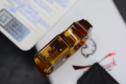 NEW SWAMP EDC Swampy Alligator - Coca Cola Ultem Ti/Brass Inlay Set Re Microtech
