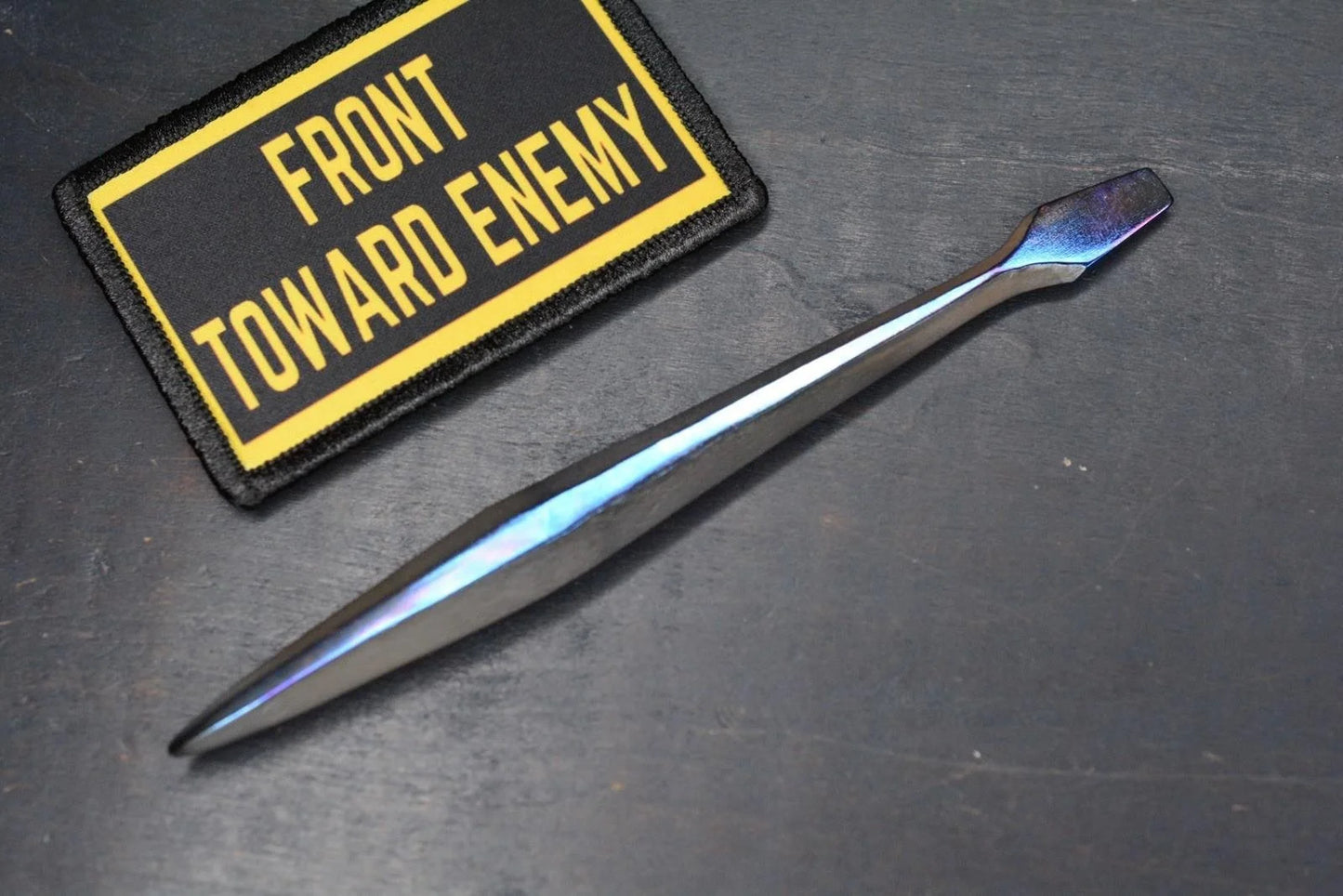 RARE RMJ USA Forged Ti Spike/ Screwdriver w/ FTE Patch #8 Of 10 Re Playge